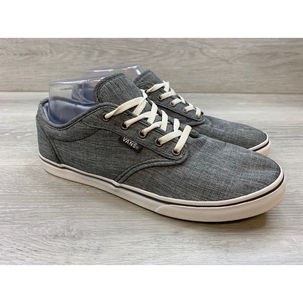 Vans Atwood Gray Heather Textile Low Top Skate Shoes Women's 7.5 Casual Shoes
